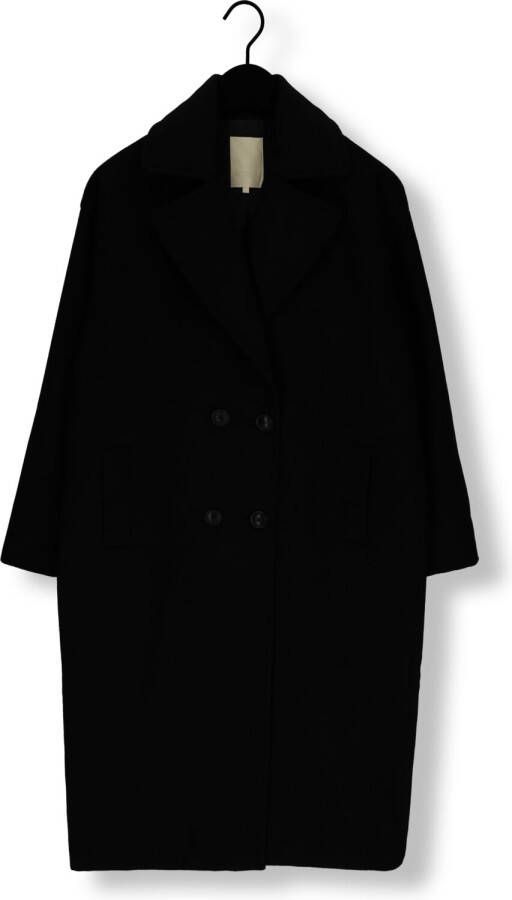 NOTRE-V Dames Jassen Wool Coat Long Zwart