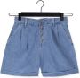 Object Blauwe High Waist Denim Shorts Blue Dames - Thumbnail 2