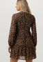 OBJECT jurk OBJMILA van gerecycled polyester bruin - Thumbnail 5