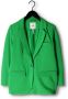 OBJECT rechtvallende blazer OBJSIGRID van gerecycled polyester groen - Thumbnail 4