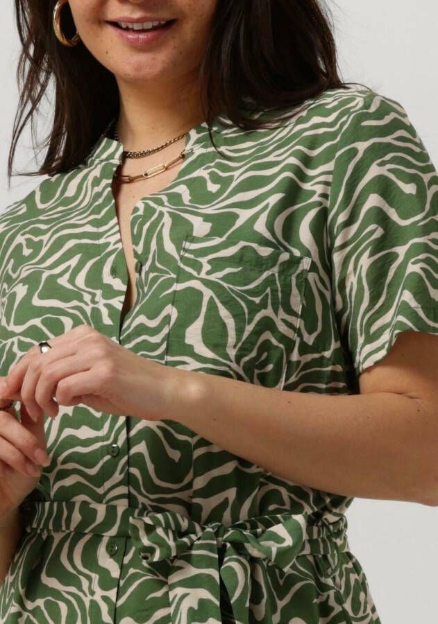 Object Groene Mini Jurk Objseline S s Shirt Dress