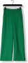 OBJECT wide leg pantalon OBJLISA van gerecycled polyester turquoise - Thumbnail 4