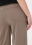 OBJECT wide leg pantalon OBJLISA van gerecycled polyester taupe - Thumbnail 5