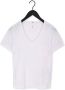 Object Witte T-shirt Objetessi Slub S s V-neck Noos - Thumbnail 4