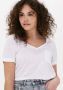 Object Witte T-shirt Objetessi Slub S s V-neck Noos - Thumbnail 6