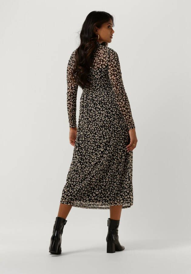 Object Zwarte Midi Jurk Mariann L s Dress
