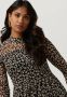 OBJECT jurk OBJMARIANN van gerecycled polyester zwart zand - Thumbnail 5