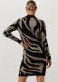 OBJECT gebreide jurk OBJRAY met zebraprint zwart bruin - Thumbnail 5
