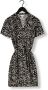 OBJECT jurk OBJSELINE met all over print en ceintuur zwart ecru - Thumbnail 5