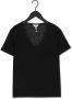 OBJECT Dames Tops & T-shirts Objetessi Slub S s V-neck Noos Zwart - Thumbnail 4