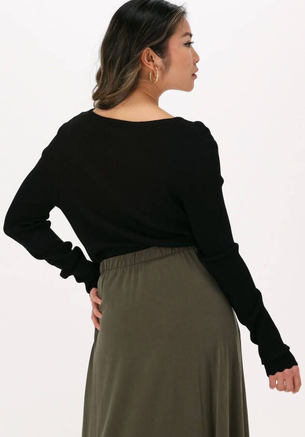 OBJECT Dames Tops & T-shirts Objharriet L s Knit Pullover Zwart