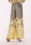Ottod'Ame Wijde Gele Broek Multicolor Dames - Thumbnail 3