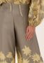 Ottod'Ame Wijde Gele Broek Multicolor Dames - Thumbnail 4