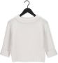 Penn&Ink N.Y Dames Pullover Sweater Ecru 3 4 Mouw White Dames - Thumbnail 2