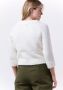 Penn&Ink N.Y Dames Pullover Sweater Ecru 3 4 Mouw White Dames - Thumbnail 3