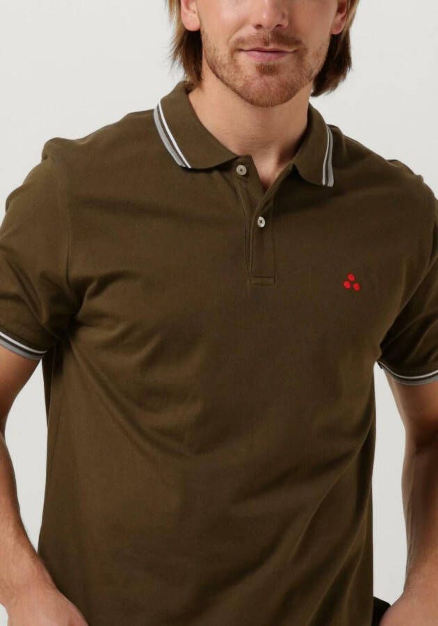 Peuterey Polo Shirt van Stretchkatoen Blauw Heren - Foto 3