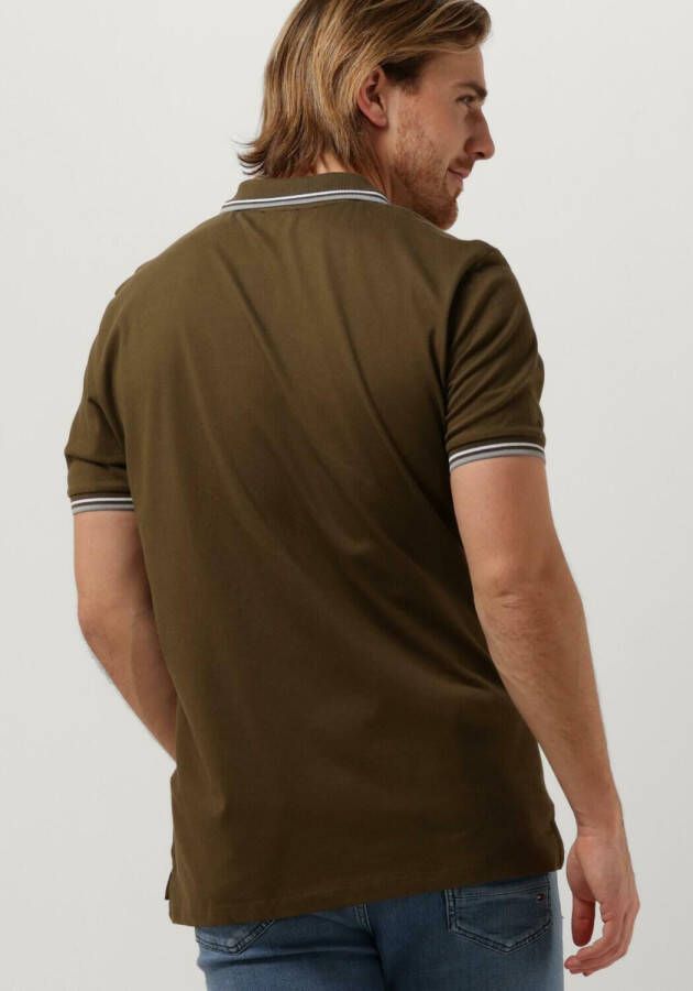 Peuterey Short-sleeved polo shirt in stretch cotton. Wit Heren - Foto 5