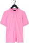 Peuterey Slim Fit Stretch Nylon Polo Shirt Roze Heren - Thumbnail 3