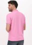 Peuterey Slim Fit Stretch Nylon Polo Shirt Roze Heren - Thumbnail 4