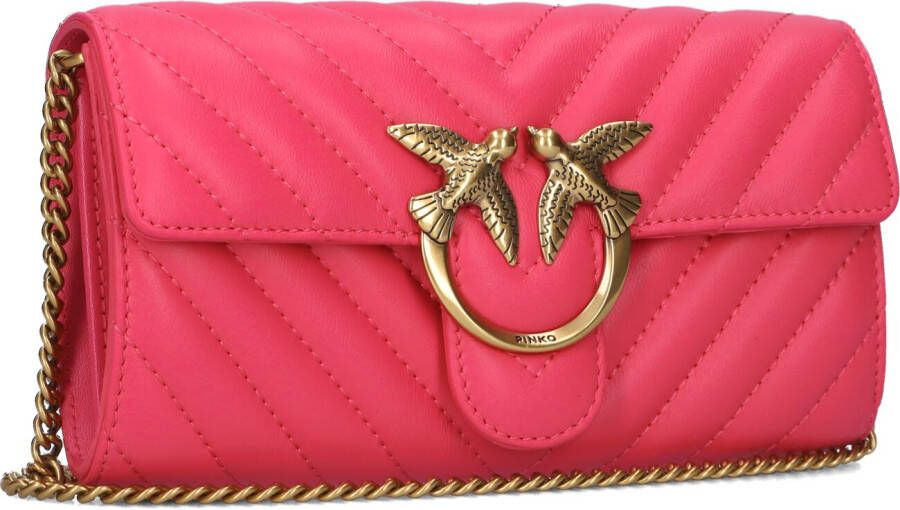 Pinko Roze Handtas Love One Wallet C