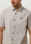 PME LEGEND Heren Overhemden Short Sleeve Shirt Yarn Dyed Stripe Beige - Thumbnail 5