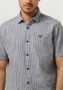 PME Legend Blauwe Casual Overhemd Short Sleeve Shirt Yarn Dyed Stripe - Thumbnail 4
