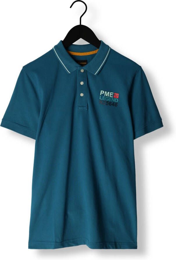 PME Legend Blauwe Polo Short Sleeve Polo Stretch Pique Package