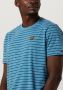 PME Legend Blauwe T-shirt Short Sleeve R-neck Yd Melange Striped Jersey - Thumbnail 5