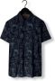 PME LEGEND Heren Overhemden Short Sleeve Shirt Print On Ctn Slub Donkerblauw - Thumbnail 5