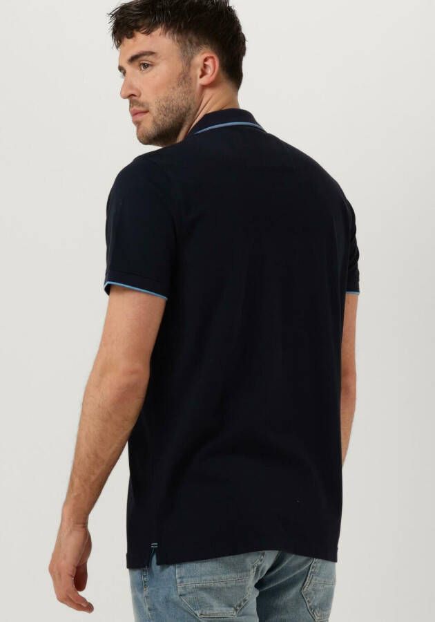 PME Legend Donkerblauwe Polo Short Sleeve Polo Stretch Pique