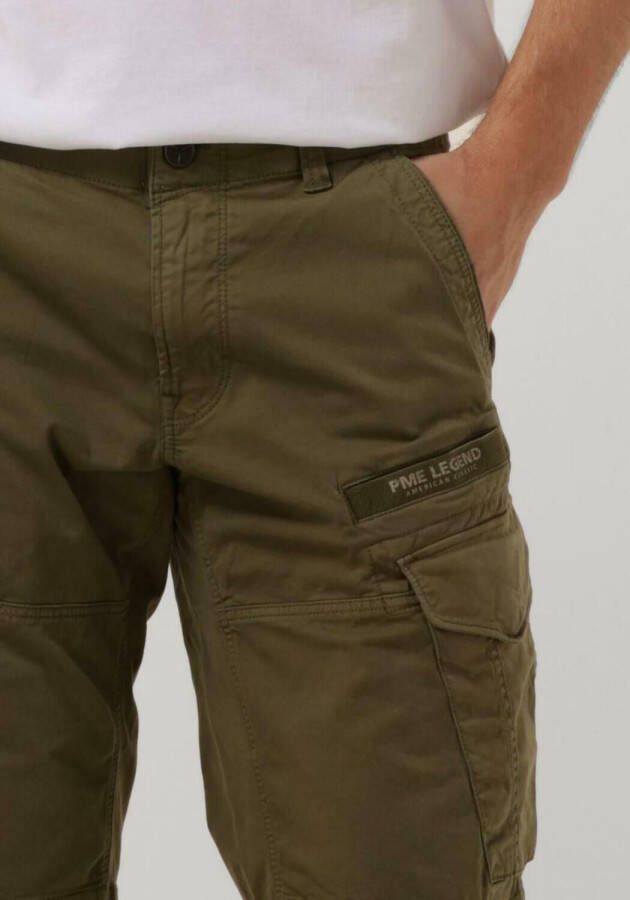 PME Legend Donkergroene Korte Broek Nordrop Cargo Shorts Stretch Twill