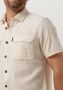 PME LEGEND Heren Overhemden Short Sleeve Shirt Ctn Slub Gebroken Wit - Thumbnail 4