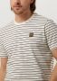 PME LEGEND Heren Polo's & T-shirts Short Sleeve R-neck Yd Melange Striped Jersey Beige - Thumbnail 5