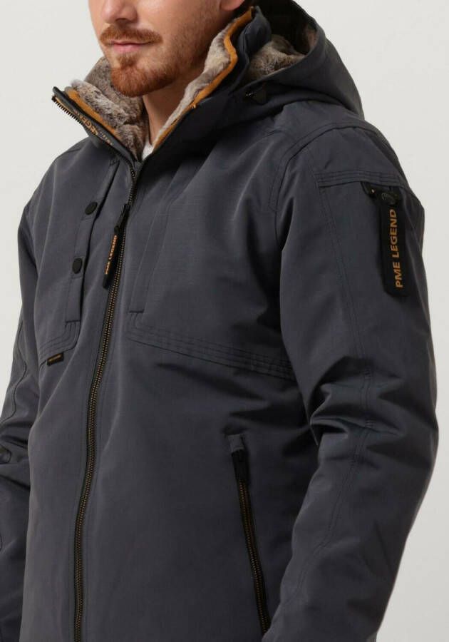 PME Legend Grijze Semi Long Jacket Snowpack Icon 2.0
