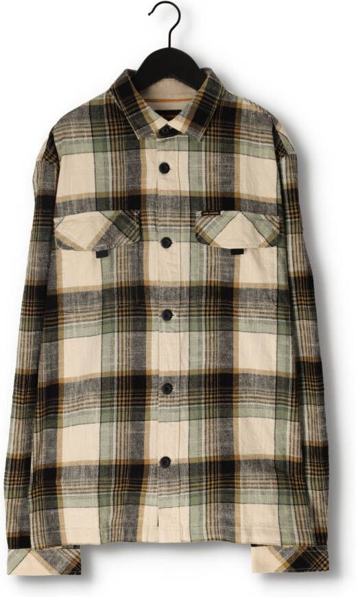 PME Legend Groene Casual Overhemd Long Sleeve Shirt Cotton Yarn Dyed Check
