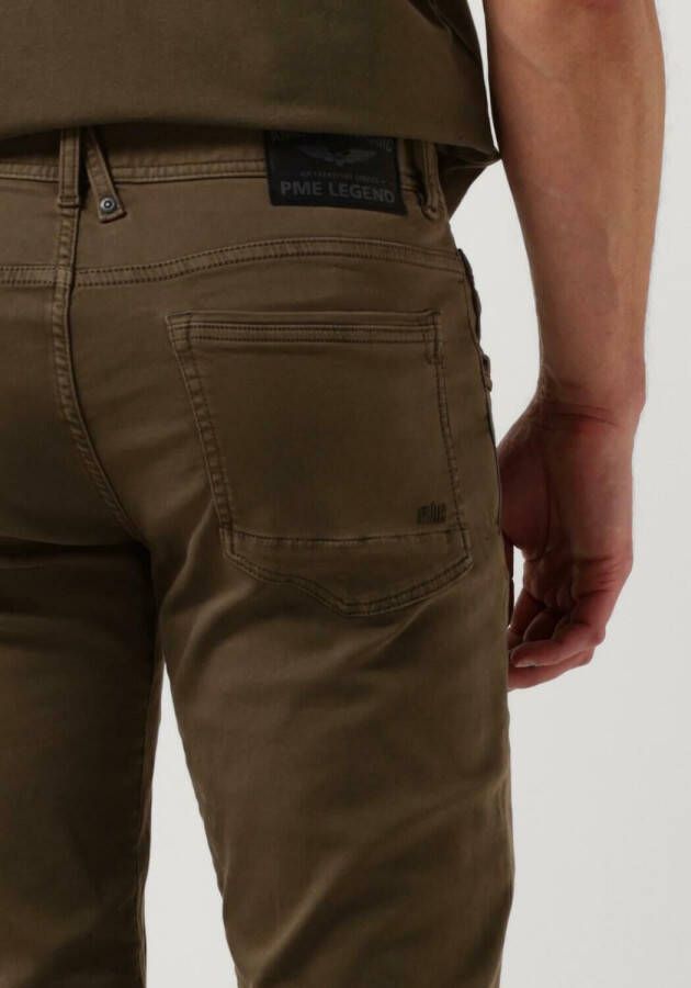 PME Legend Groene Slim Fit Jeans Tailwheel Colored Sweat