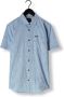PME Legend Lichtblauwe Casual Overhemd Short Sleeve Shirt 2 Tone Slub - Thumbnail 5