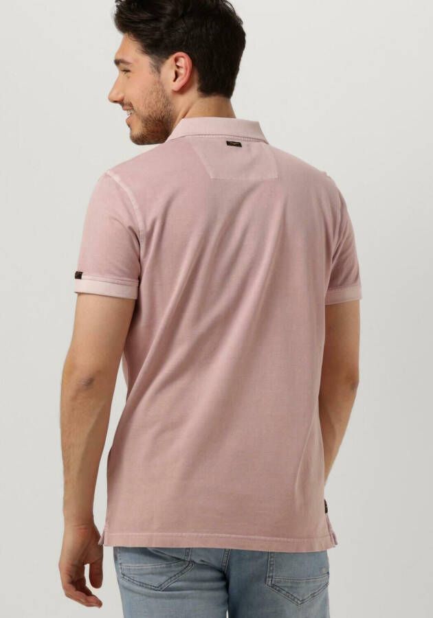PME Legend Lichtroze Polo Short Sleeve Polo Garment Dyed Pique