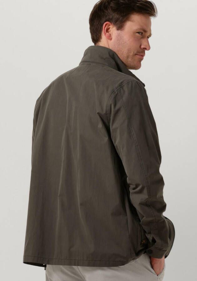 PME Legend Olijf Jack Semi Long Jacket Futurer 2.0 Mech Cotton