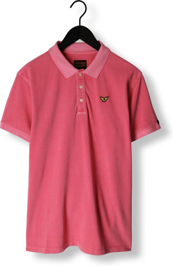 PME Legend Roze Polo Short Sleeve Polo Pique Garment Dye