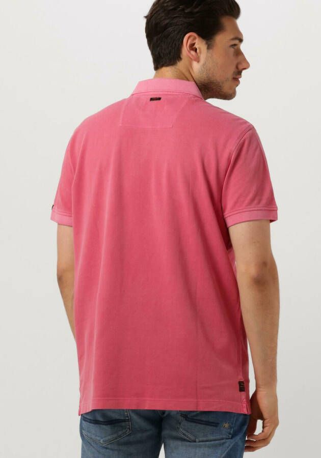 PME Legend Roze Polo Short Sleeve Polo Pique Garment Dye
