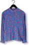 POM Amsterdam blouse Milly Fly Away Blue met all over print blauw rood roze - Thumbnail 5