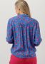 POM Amsterdam blouse Milly Fly Away Blue met all over print blauw rood roze - Thumbnail 6