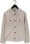 Profuomo casual overhemd overshirt beige knopen effen wol - Thumbnail 3