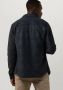 PROFUOMO Heren Overhemden Overshirt Knit Check Donkerblauw - Thumbnail 4
