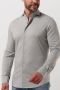 Profuomo business overhemd slim fit grijs effen knitted katoen - Thumbnail 6