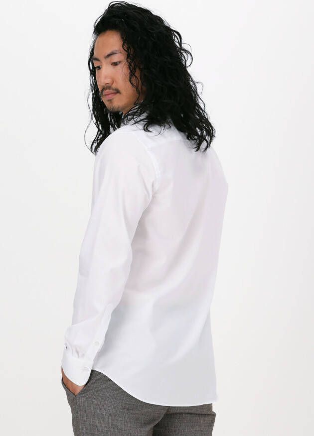 PROFUOMO Heren Overhemden Japanese Knitted Wit