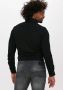Profuomo gebreid slim fit strijkvrij overhemd zwart - Thumbnail 5