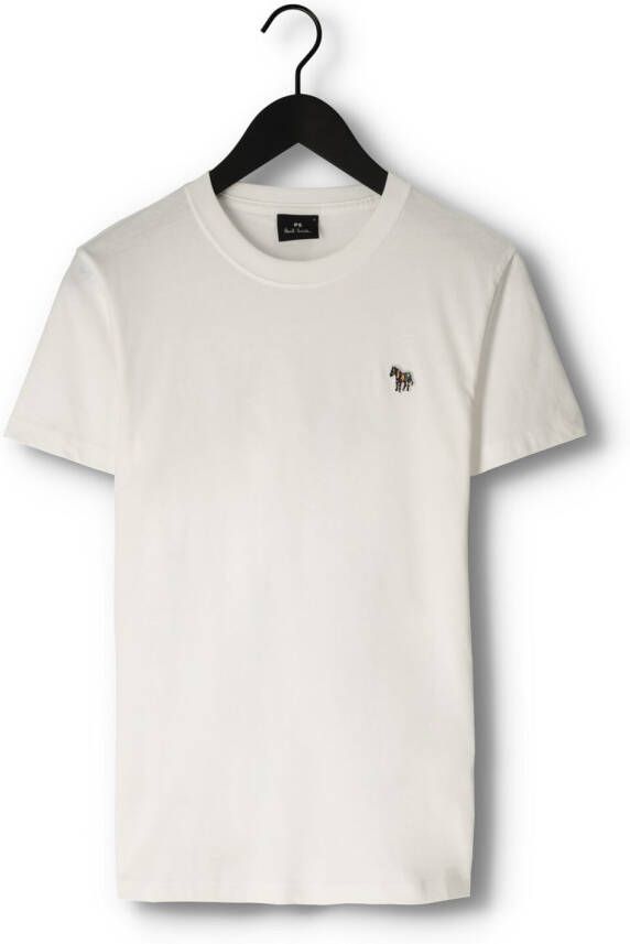 PS PAUL SMITH Heren Polo's & T-shirts Mens Slim Fit Ss Tshirt Zebra Wit