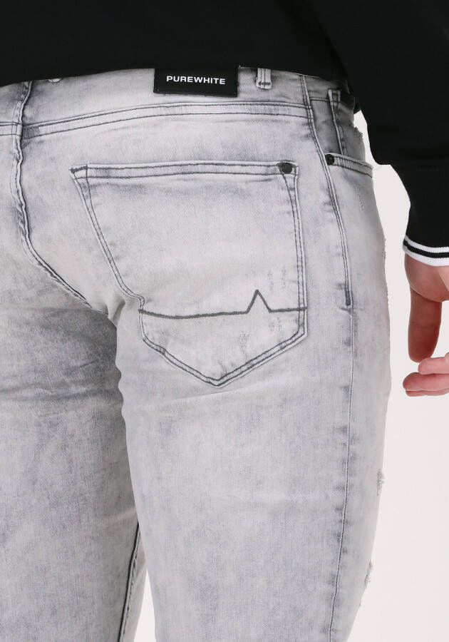 Purewhite Grijze Skinny Jeans The Jone W0898